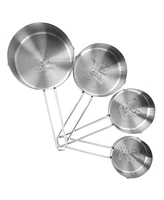 Megachef 14 Piece Stainless Steel Measuring Cup and Spoon Set with Mixing Bowls