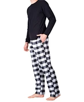 Sleephero Men's Crew Neck Fleece Pajama Set