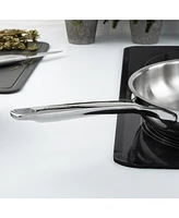BergHOFF DiNA Helix 5pc Recycled 18/10 Stainless Steel Cookware Set, Glass Lids