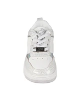 Vince Camuto Toddler Girls Court Elastic Laces Shimmer Sneaker