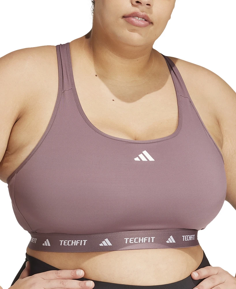 adidas Plus Size Techfit Racerback Sports Bra