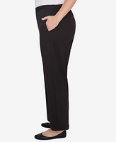 Alfred Dunner Plus Runway Ready Pull On Ponte Average Length Pants