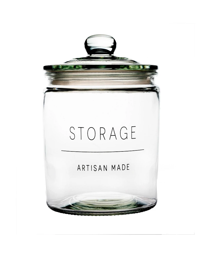 Amici Home Stockholm Glass Round Canister - Storage