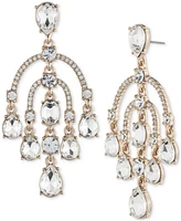 Givenchy Gold-Tone Crystal Chandelier Earrings