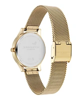 Olivia Burton Women's Wonder Lust Gold-Tone Stainless Steel Mesh Bracelet Watch 30mm