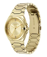 Olivia Burton Women's Lustre Gold-Tone Stainless Steel Bracelet Watch 34mm