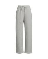 Lands' End Women's Plus Serious Sweats High Rise Relaxed Straight Leg Pants