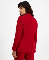 Bar Iii Women's Notched Collar One-Button Blazer, Created for Macy's