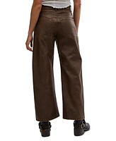 Free People Women's Misha High-Rise Faux-Leather Pants