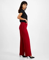 Bar Iii Women's High Rise Straight-Leg Pants, Created for Macy's