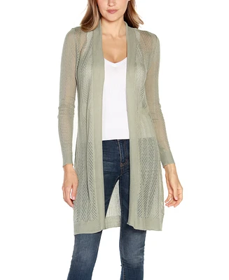 Belldini Women's Lightweight Duster Cardigan Sweater