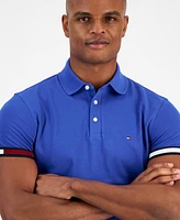 Tommy Hilfiger Men's Slim-Fit Stripe-Cuff Polo Shirt