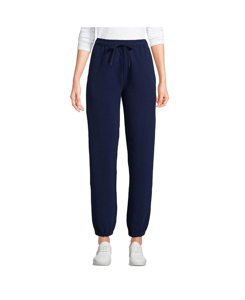 Lands' End Women's Serious Sweats High Rise Jogger Pants