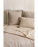 Anaya Home Hand Quilted Border Cotton Pillow