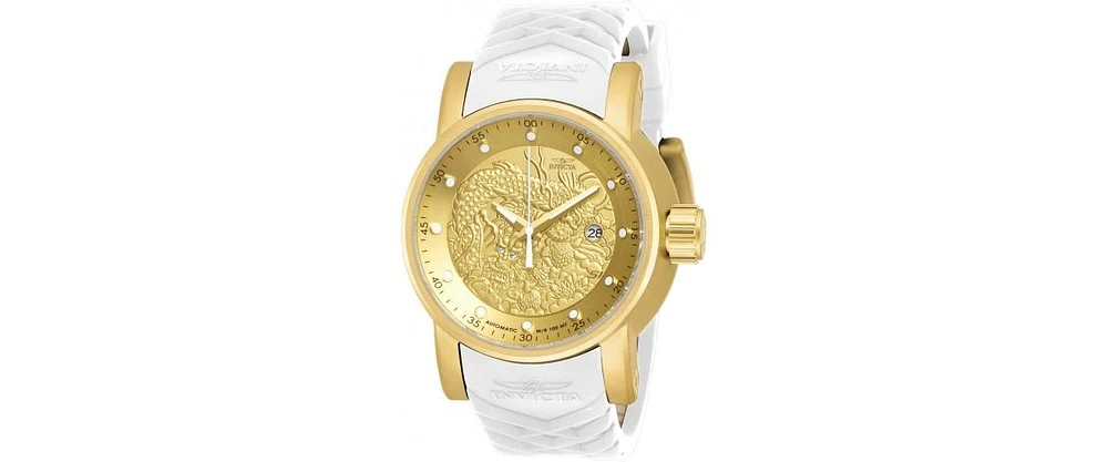 Invicta Men's 19546 S1 Rally Automatic 3 Hand Gold Dial Watch