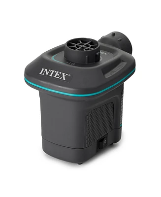 Intex 66639E 120 V Ac Electric Quick Fill Air Pump with 3 Interconnected Nozzles