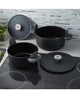 BergHOFF Leo Phantom 4pc Nonstick Ceramic Stockpot Set, Recycled