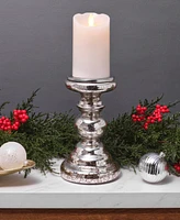 Mikasa Mercury Glass Candle Holder, 8 Inches