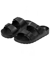 Alpine Swiss Men's Double Strap Eva Slide Sandals Sole Flat Casual Comfort Shoes