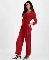 I.n.c. International Concepts Petite Wrap-Style Jumpsuit, Created for Macy's