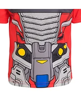 Transformers Toddler Boys Optimus Prime Bumblebee Megatron Athletic Pullover T-Shirt and Mesh Shorts Outfit Set to