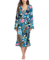 Red Carter Women's Long Tie-Waist Beach Robe Cover-Up