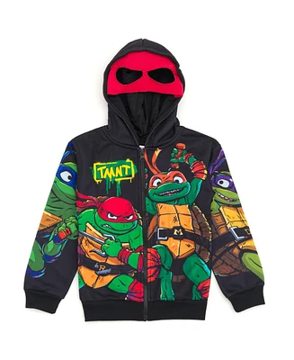 Teenage Mutant Ninja Turtles Boys Fleece Zip Up Cosplay Hoodie to (2T