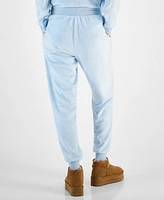 Disney Juniors' Stitch Embossed Velour Jogger Sweatpants