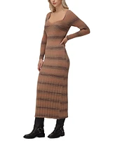 Frye Women's Space Dye Long-Sleeve Maxi Sweater Dress