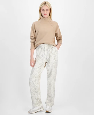Id Ideology Women's Bubble-Print Fleece Pants, Created for Macy's