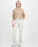 Id Ideology Women's Bubble-Print Fleece Pants, Created for Macy's