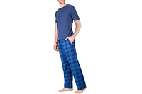 Sleephero Men's Short Sleeve Knit Pajama Set