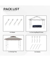 Spacious 12'x12' Pop-Up Gazebo with Adjustable Height and Bug Netting Protection