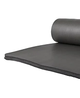 BalanceFrom Fitness 1" Extra Thick Yoga Mat w/Knee Pad and Carrying Strap