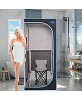 Simplie Fun Full Body Far Infrared Sauna Tent with 7 Heating Plates and 5-Layer Fabric