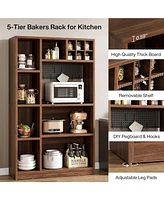 Tribesigns 5-Tier Baker's Rack, Large Microwave Stand with Shelves, 65