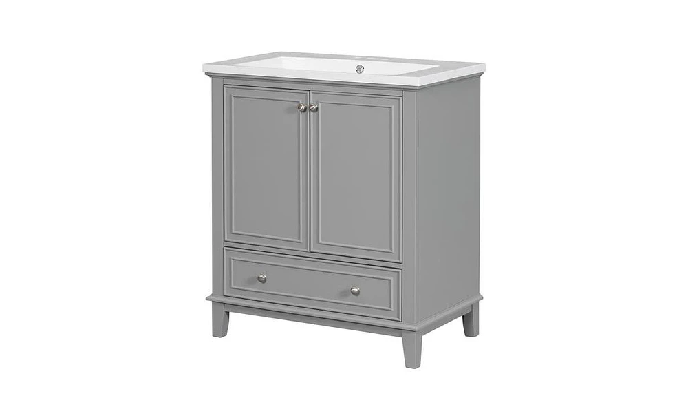 Slickblue 30" Bathroom Vanity with Sink Combo for Space-Efficient and Stylish Storage