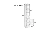 Slickblue Tall Bathroom Cabinet Slim and Space-Saving Storage Solution