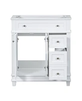 Slickblue 30" Bathroom Vanity Cabinet Without Sink for Customizable and Modern Storage Solutions