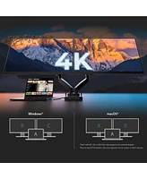 j5create Ergonomic Dual-Monitor Mount with Docking Station, JTSA302