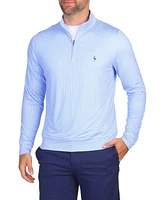 Men's Houndstooth Printed Performance Quarter Zip