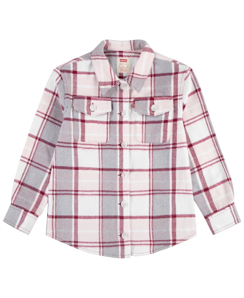 Levi's Big Girls Oversized Plaid Shacket