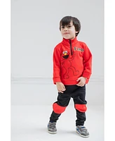 Sesame Street Baby Boys Elmo Fleece Half Zip Sweatshirt and Pants Set to