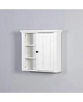 Slickblue Bathroom Wooden Wall Cabinet with a Door