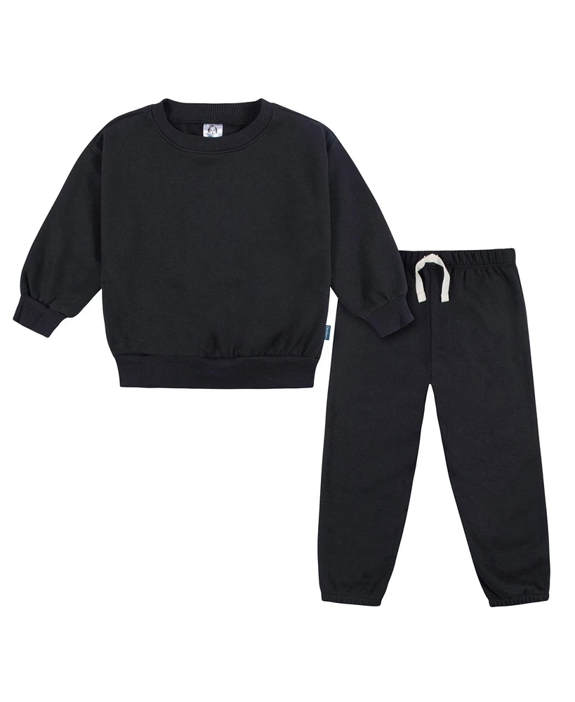 Gerber Toddler Boys Comfortable Fleece Top and Pant Set