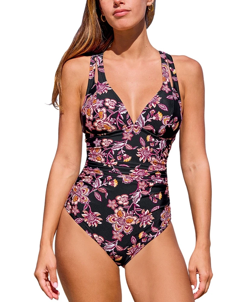 Cupshe Women's Blossom Allure One-Piece Swimsuit