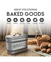 Amici Home Rustic Kitchen Metal Bread Bin