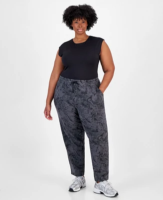 Id Ideology Plus Bubble-Print Fleece Pants, Created for Macy's