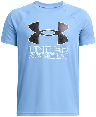 Under Armour Big Boys Tech Hybrid Print Logo Graphic Short-Sleeve T-Shirt