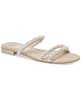 Dolce Vita Women's Tinker Pearl Low Embellished Dress Sandals